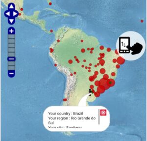 Acessos em massa no Brasil, mais no Sudeste e Nordeste 