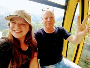 Passeio no teleférico na cascata do caracol